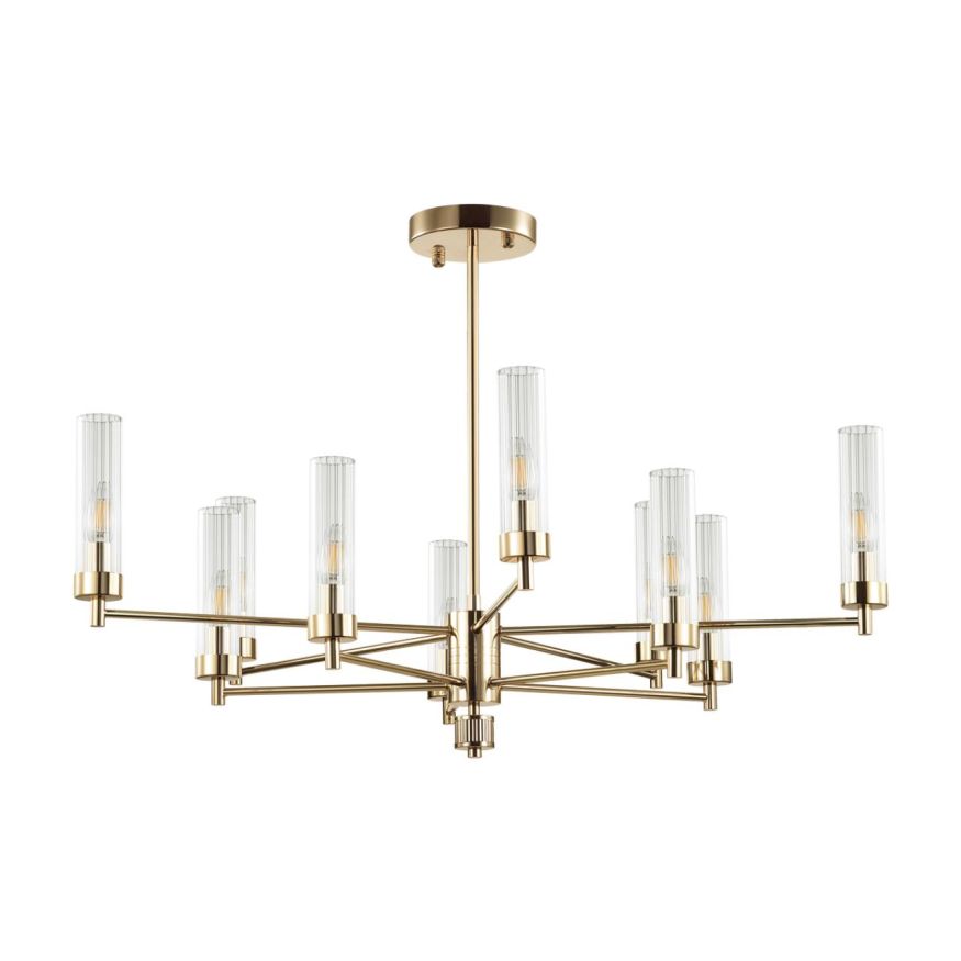 Люстра потолочная LUMION 5274/10C KAMILLA золотой