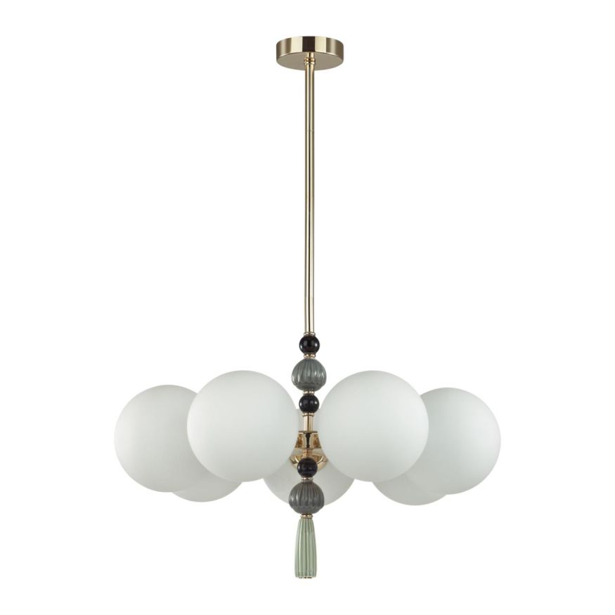 Люстра ODEON LIGHT EXCLUSIVE 5405/7 Palle золотой/серый/голубой/зеленый/белый матовый