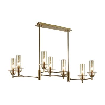 Люстра потолочная LUMION 6554/8C MADONNA бронза, коньячный