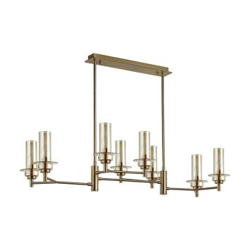 Люстра потолочная LUMION 6554/8C MADONNA бронза, коньячный