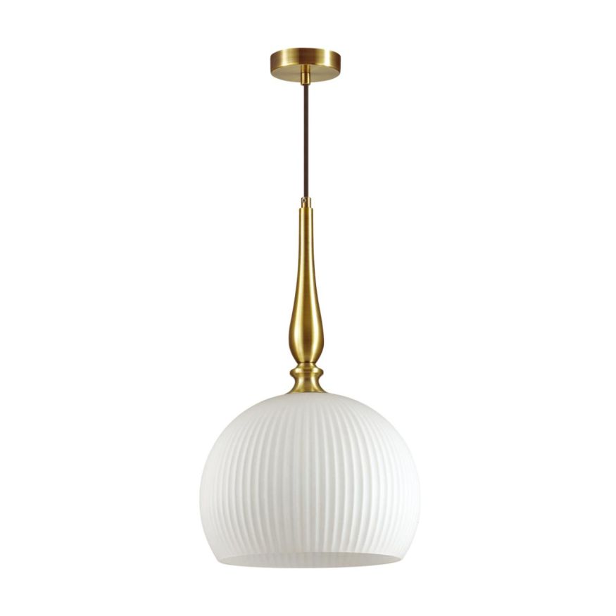 Подвес ODEON LIGHT 4765/1 RUNGA белый/бронзовый