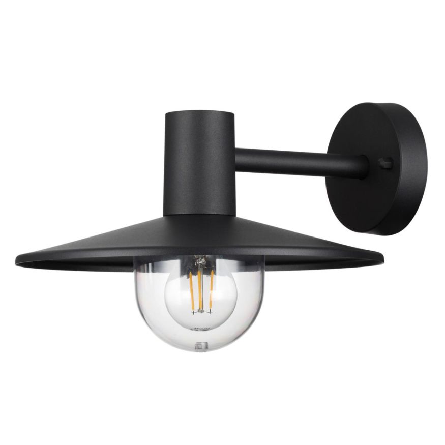 Ландшафтный настенный светильник ODEON LIGHT 4833/1W FURCADIA черный/стекло