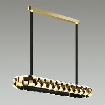 Люстра ODEON LIGHT 4993/90LA ASTURO золотой/черный/металл/акрил