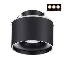Светильник встраиваемый светодиодный с переключателем цветовой температуры NOVOTECH 358962 GIRO черный