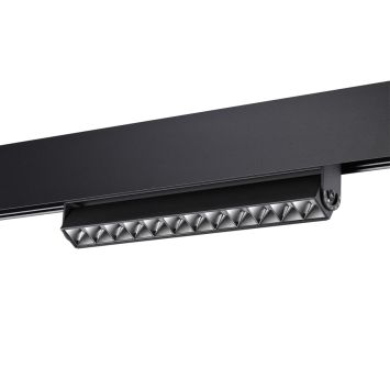 Трековый светильник для низковольного шинопровода NOVOTECH 358543 FLUM черный