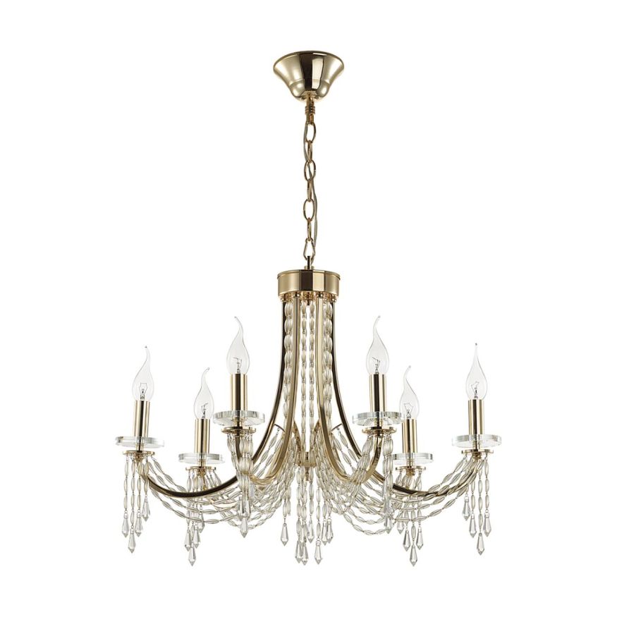 Люстра ODEON LIGHT 5063/6 CAPEL золото/прозрачный