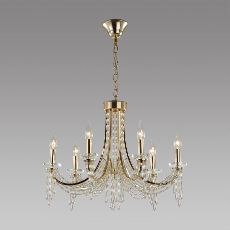 Люстра ODEON LIGHT 5063/6 CAPEL золото/прозрачный