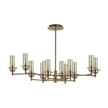 Люстра потолочная LUMION 6554/12C MADONNA бронза, коньячный