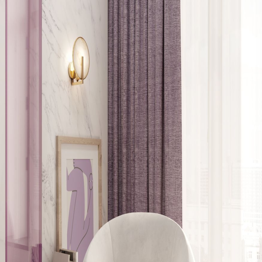 Настенный светильник (бра) Maytoni MOD099WL-01G2 Maytoni Marmo Латунь