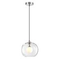 Подвес ODEON LIGHT 4955/1 LOSTAR хром/ белый/прозрачный/стекло