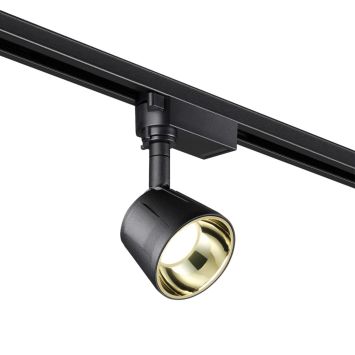 Светильник трековый однофазный трехжильный светодиодный NOVOTECH 358712 KNOF корпус черный/рефлектор золото