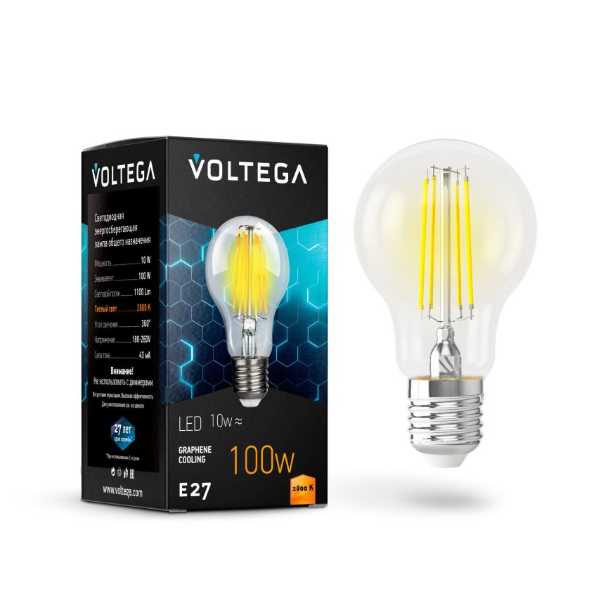 Лампочка Voltega 7102 Voltega General purpose bulb Прозрачный