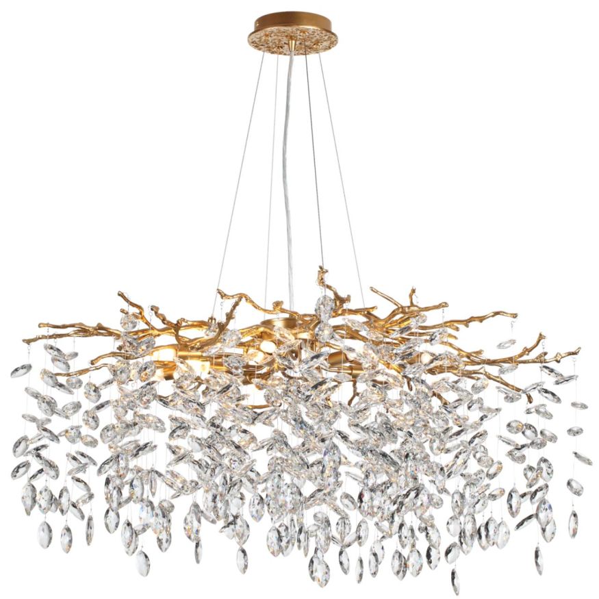 Люстра ODEON LIGHT 4969/12 DELICA античн.бронза/прозрачный