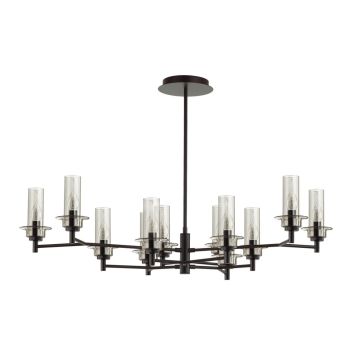 Люстра потолочная LUMION 6555/12C MADONNA черный, дымчатый