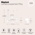 Подвесной светильник Maytoni MOD013PL-06W Maytoni Ring Белый
