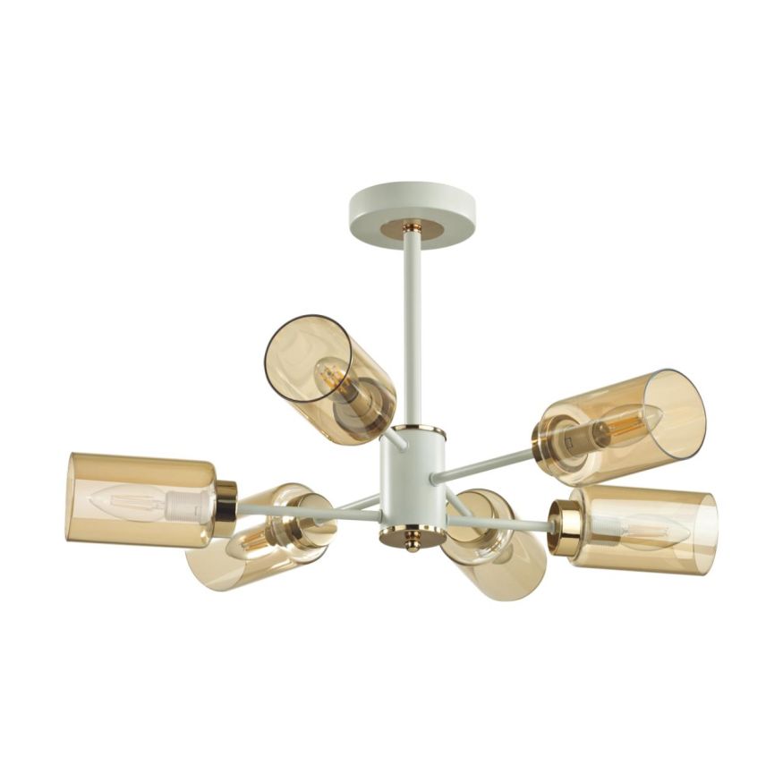 Люстра потолочная LUMION 5639/6C DALLIN белый, золотой