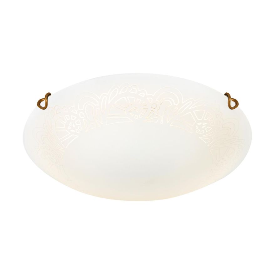 Настенно-потолочный светильник SONEX 7602/BL AMMONITE белый/золото