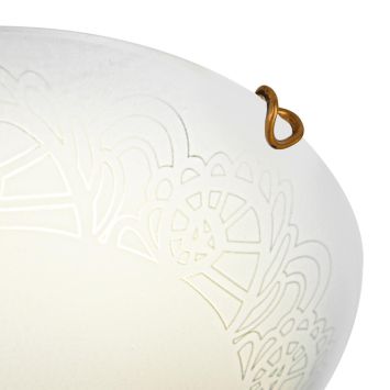 Настенно-потолочный светильник SONEX 7602/BL AMMONITE белый/золото