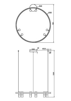 Подвесной светильник Maytoni MOD102PL-L42BK Maytoni Satellite Черный
