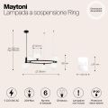 Подвесной светильник Maytoni MOD013PL-06B Maytoni Ring Черный