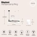 Подвесной светильник Maytoni MOD013PL-06B Maytoni Ring Черный