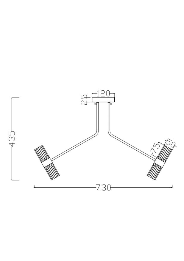 Потолочный светильник Freya FR6038CL-L80B Freya Mia Черный