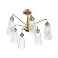 Люстра потолочная LUMION 6584/6C DOLIANA бронза, прозрачный