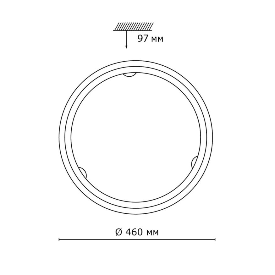 Настенно-потолочный светильник SONEX 7605/DL PROVENCE белый/кремовый/бронза