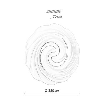 Настенно-потолочный светильник SONEX 7675/DL AGAP белый/серебристый