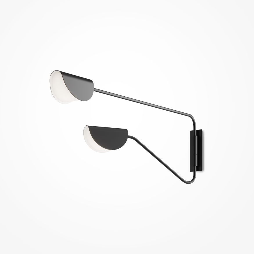 Настенный светильник (бра) Maytoni MOD126WL-02B Maytoni Mollis Черный