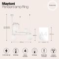 Подвесной светильник Maytoni MOD013PL-04W Maytoni Ring Белый