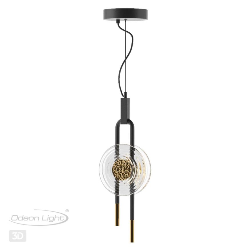 Подвес ODEON LIGHT EXCLUSIVE 5407/12L MAGNET черный/золотой