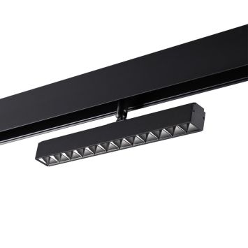 Трековый светильник для низковольного шинопровода NOVOTECH 358610 FLUM черный