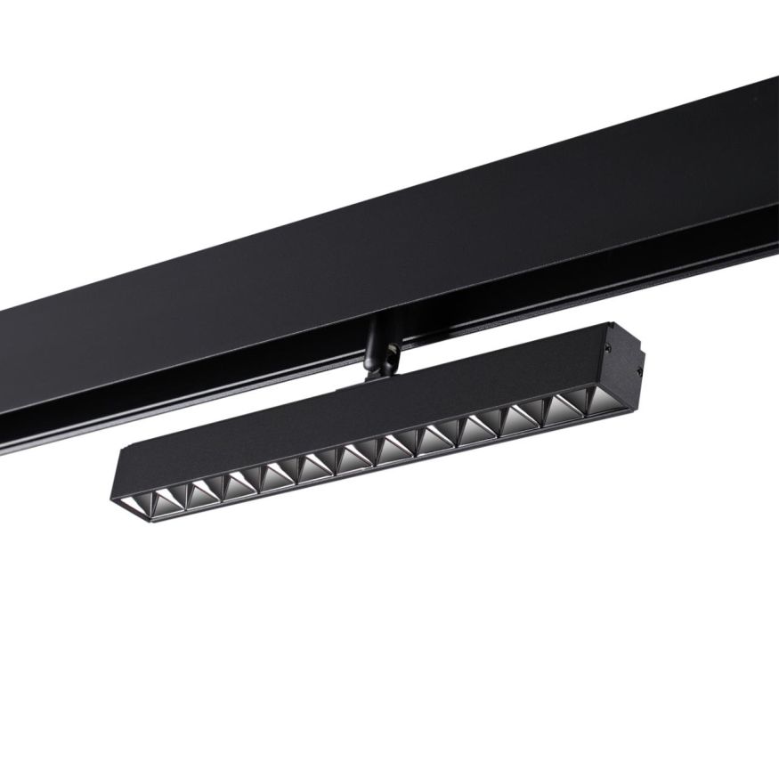 Трековый светильник для низковольного шинопровода NOVOTECH 358610 FLUM черный