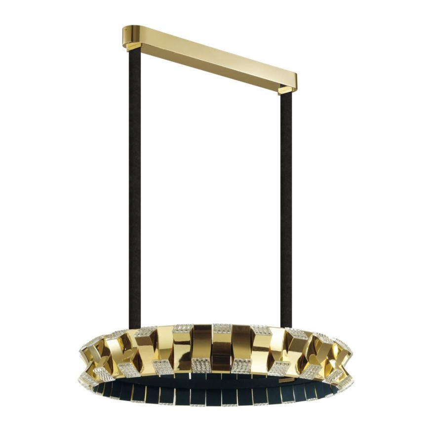 Люстра ODEON LIGHT 4993/80L ASTURO золотой/черный/металл/акрил