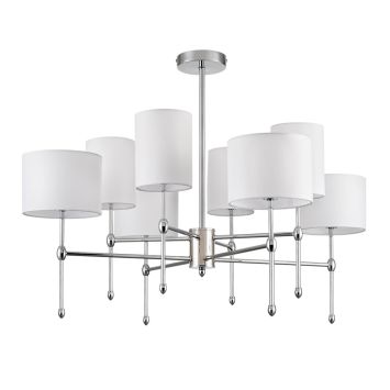 Люстра потолочная LUMION 6589/8C LATTI хром, белый