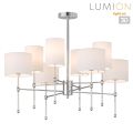 Люстра потолочная LUMION 6589/8C LATTI хром, белый