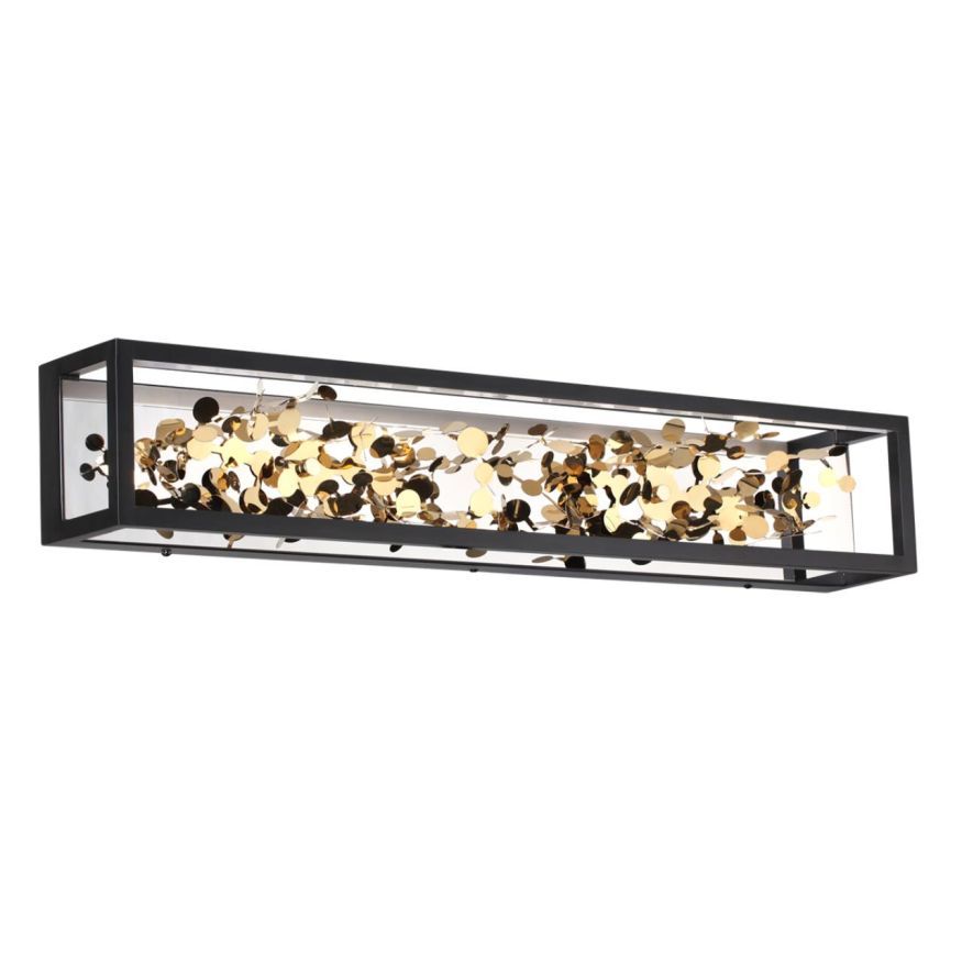 Настенный светильник ODEON LIGHT 5065/23WL BILD матовый черный/золотой