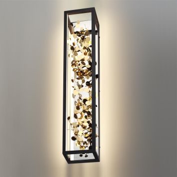 Настенный светильник ODEON LIGHT 5065/23WL BILD матовый черный/золотой