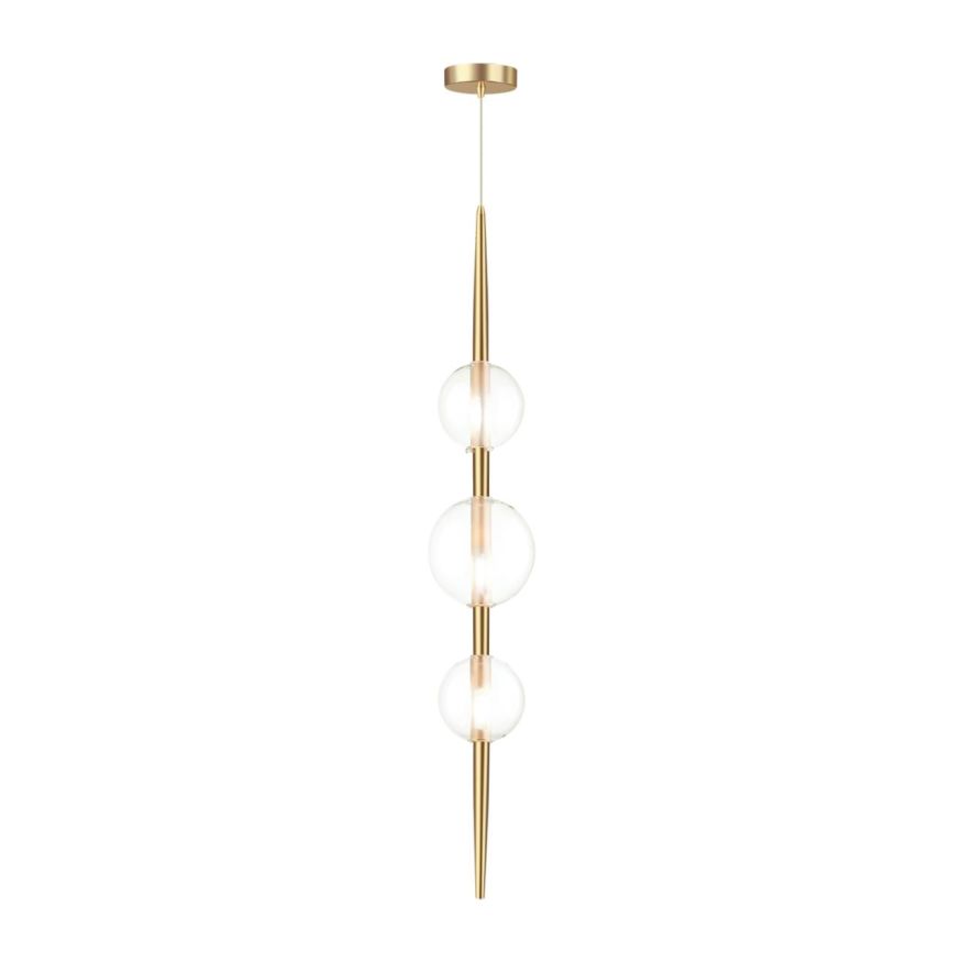 Подвес ODEON LIGHT 4981/3 LAZIA бронзовый/прозрачный/стекло