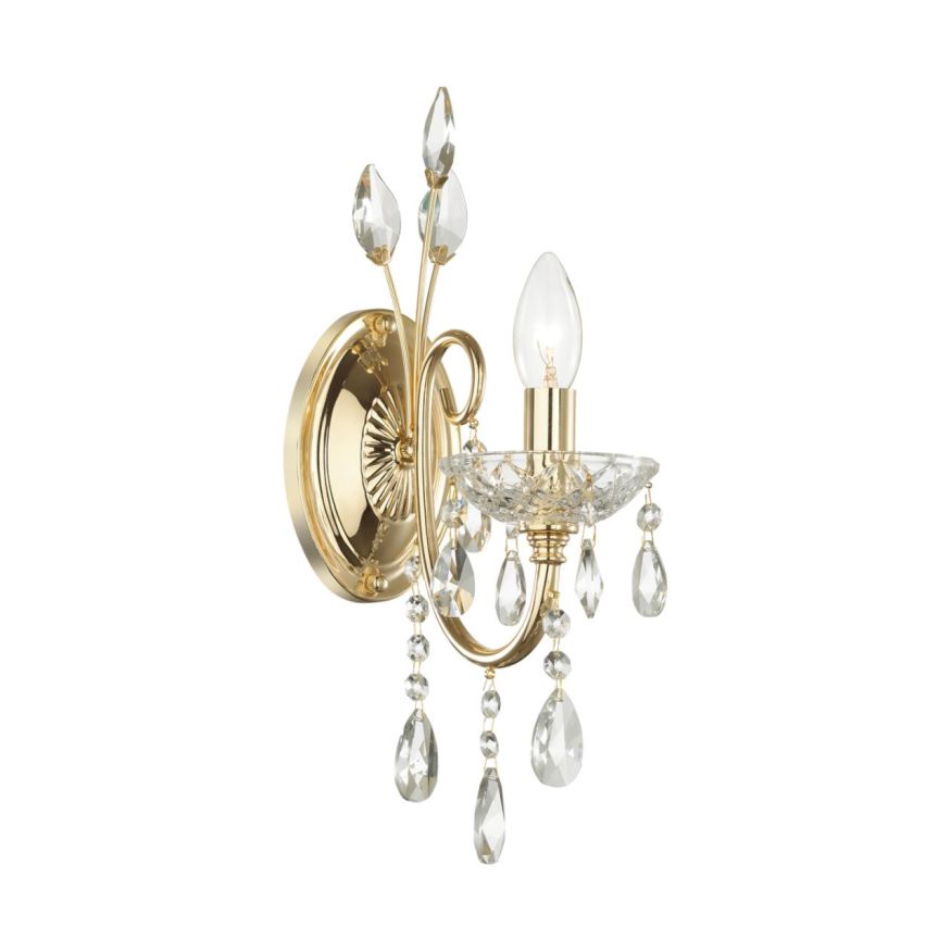 Бра ODEON LIGHT 4977/1W VERSIA золотой/хрусталь