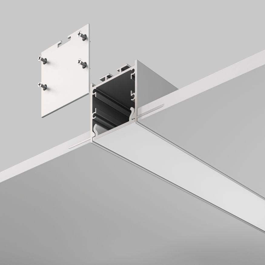 Профиль Led Strip ALM-7135-S-2M MAYTONI Встраиваемый со скрытым фланцем профиль Серебро