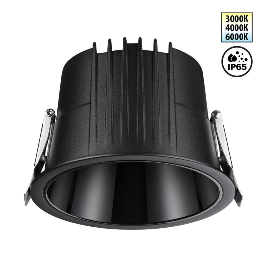 Встраиваемый светодиодный светильник с переключателем цветовой температуры NOVOTECH 359429 LANG черный