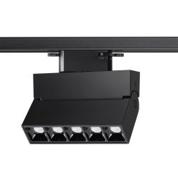 Светильник трековый однофазный трехжильный светодиодный NOVOTECH 358325 EOS черный