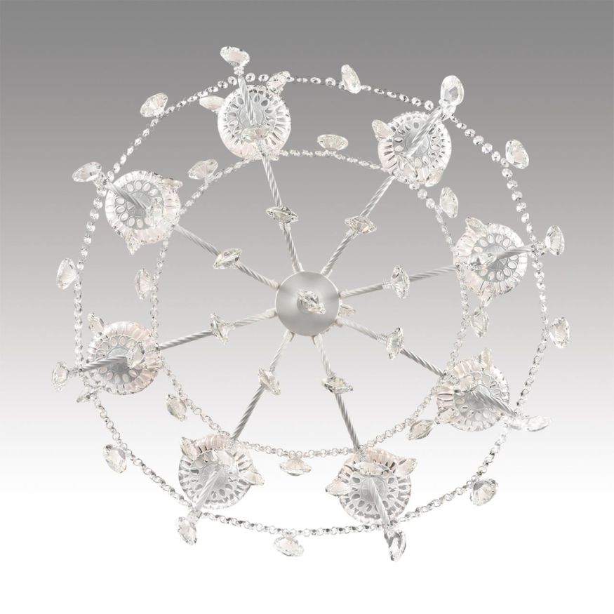 Люстра LUMION 8189/8 SNOW металл, хрусталь
