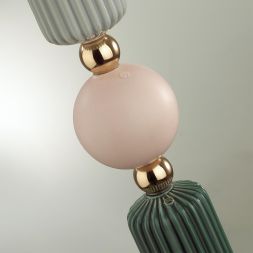 Торшер ODEON LIGHT EXCLUSIVE 4861/1F CANDY золотой/раноцветн.керамика/ткань