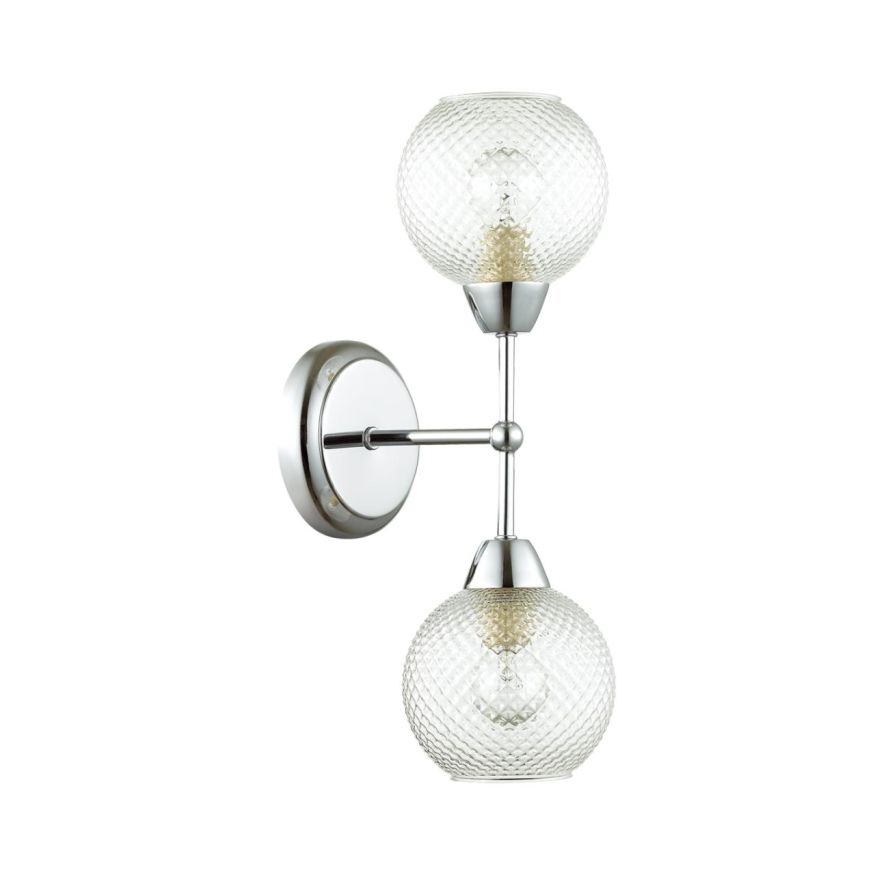 Бра LUMION 4438/2W EVERLY хром, стекло