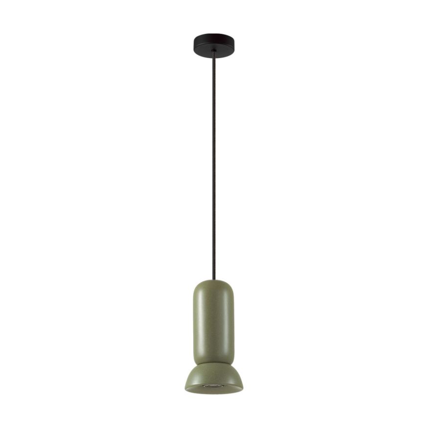 Подвес ODEON LIGHT 5054/1B KERAMA черный/зеленый