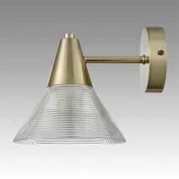 Бра LUMION 6596/1W CORNE латунь титаниум, прозрачный