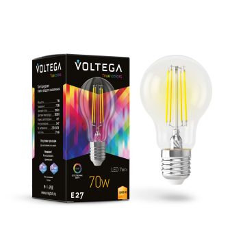 Лампочка Voltega 7217 Voltega General purpose bulb E27 7W High CRI Прозрачный
